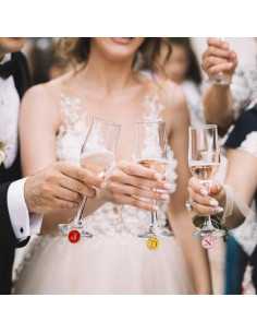 Encantos para Copas de Vino Acero Inoxidable 26 Piezas 2