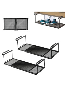 Canasta de Almacenamiento Bajo Estante DZHPSRSZ 2 Piezas 20.99x70.49x13 cm