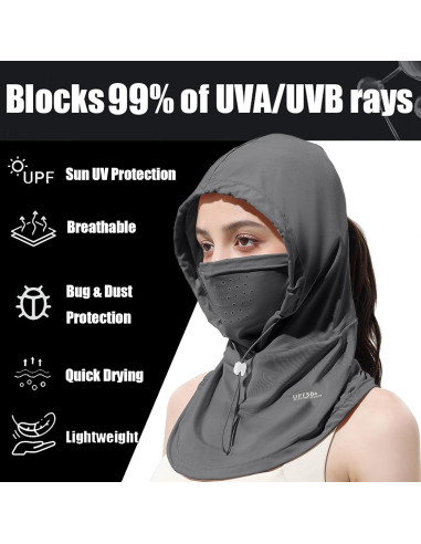 Máscara Balaclava Verano UV Protección Completa Unisex