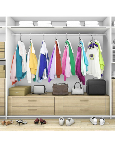 Perchas Antideslizantes Ripeng 8 Pcs Metal 5 en 1 Ahorra Espacio