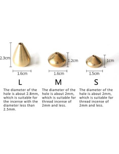 Soporte de Incienso Mini Tnyvm Dorado 3 Pcs Gota de Agua 2