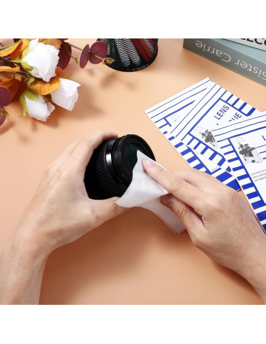 500 Toallitas Limpiadoras de Lentes Bremorou 15x10 cm