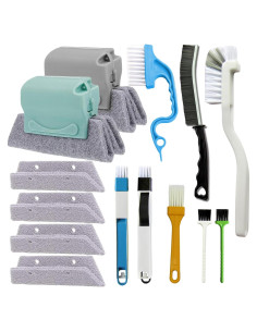 Juego de herramientas de limpieza de rieles de ventana CRAFNEW 14 piezas