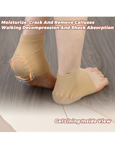 3 Pares de Calcetines Hidratantes para Talones Yuanan