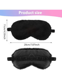 3 Pcs Máscaras de Ojos de Felpa WY LIGHTING para Dormir 2