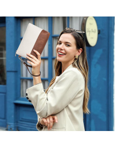 Cartera de Muñeca CLUCI para Mujeres de Cuero Sintético 23x15x6cm 2