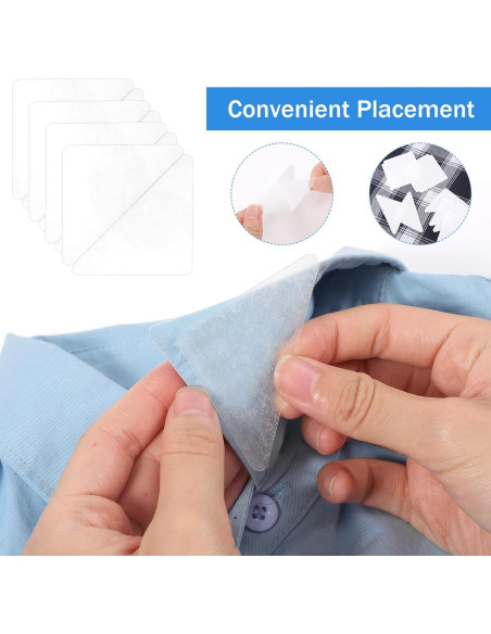 100 Soportes de Cuello para Camisas de Vestir SynHHergyx