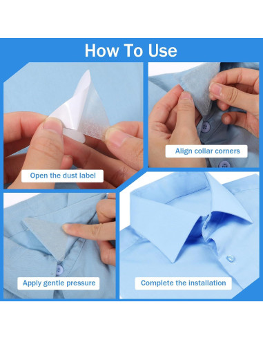 100 Soportes de Cuello para Camisas de Vestir SynHHergyx