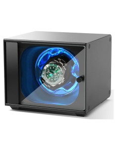 Enrollador de Reloj Cevale AWW-A1 Aluminio Negro Motor Silencioso