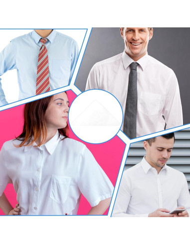 100 Soportes de Cuello para Camisas de Vestir SynHHergyx