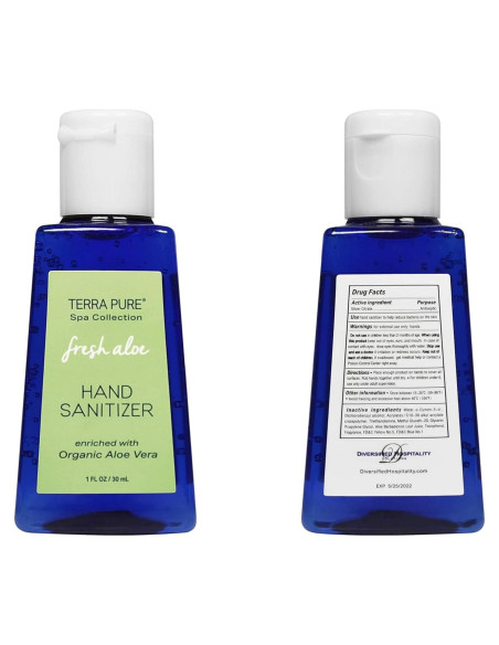 Gel Desinfectante de Manos Terra Pure 30 ml Sin Alcohol Aloe Vera