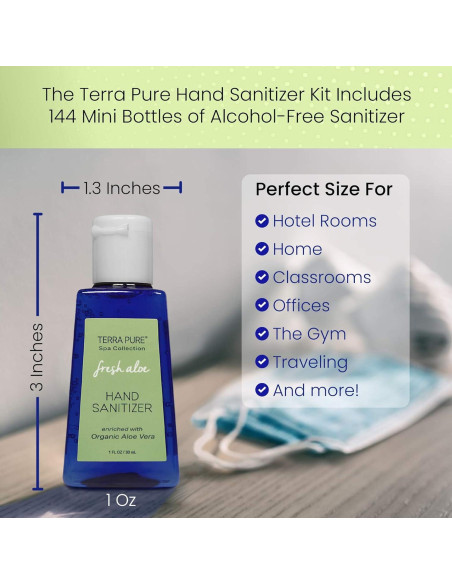 Gel Desinfectante de Manos Terra Pure 30 ml Sin Alcohol Aloe Vera