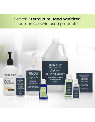 Gel Desinfectante de Manos Terra Pure 30 ml Sin Alcohol Aloe Vera