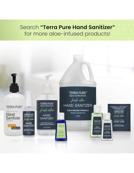 Gel Desinfectante de Manos Terra Pure 30 ml Sin Alcohol Aloe Vera