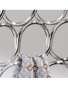 Colgador de Pañuelos InterDesign Axis 18 Bucles Cromo 2