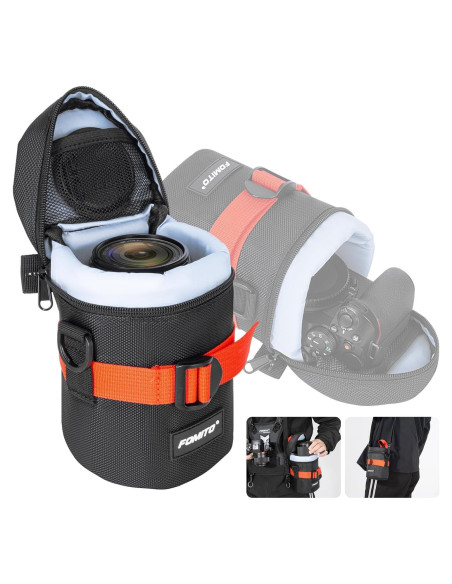 Funda de Lente de Cámara FOMITO M para Lentes hasta 10cm