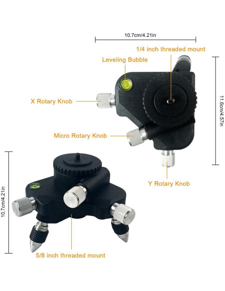 Adaptador de trípode PT3 Genérico para nivel láser 360