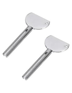 Juego de 2 Llaves de Acero Inoxidable para Exprimir Tubos