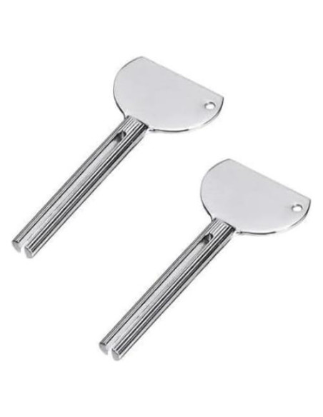 Juego de 2 Llaves de Acero Inoxidable para Exprimir Tubos