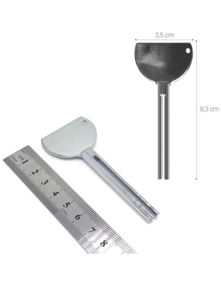 Juego de 2 Llaves de Acero Inoxidable para Exprimir Tubos