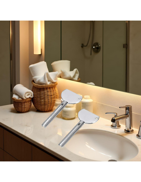 Juego de 2 Llaves de Acero Inoxidable para Exprimir Tubos