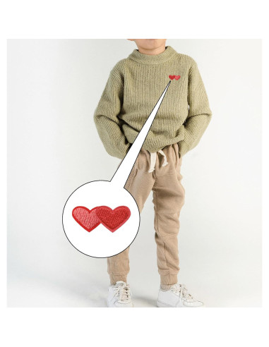 132 Parches Bordados Corazón Mimalexin para Ropa y Manualidades