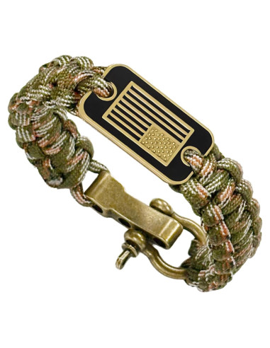 Pulsera Táctica de Supervivencia SLYB para Hombres Camuflaje