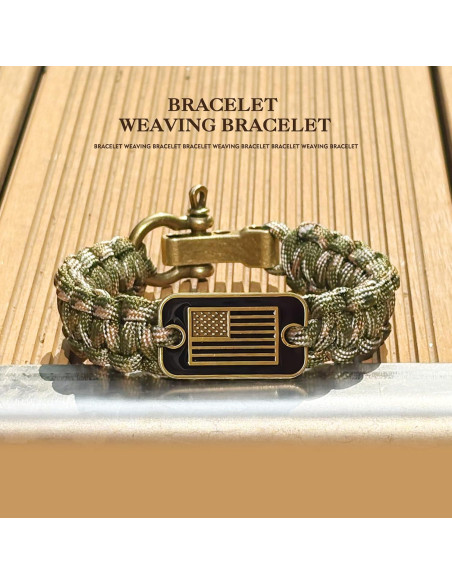 Pulsera Táctica de Supervivencia SLYB para Hombres Camuflaje