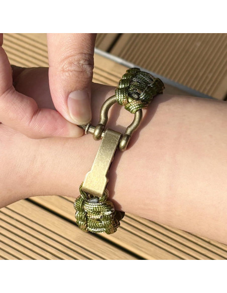 Pulsera Táctica de Supervivencia SLYB para Hombres Camuflaje