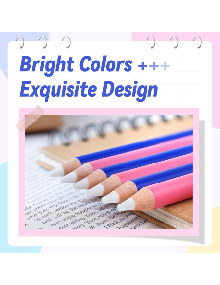 Borradores de Detalle YPLUS Azul - Paquete de 3 con Sacapuntas