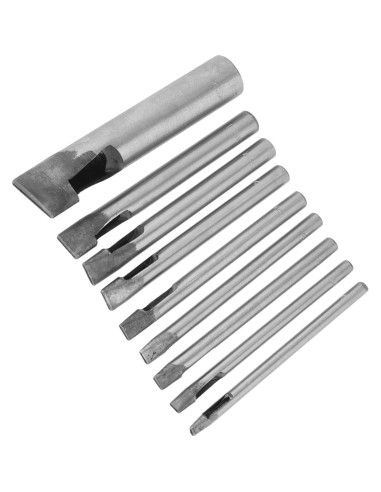 Kit de perforación de agujeros ovalados FTVOGUE 9 piezas 2 mm