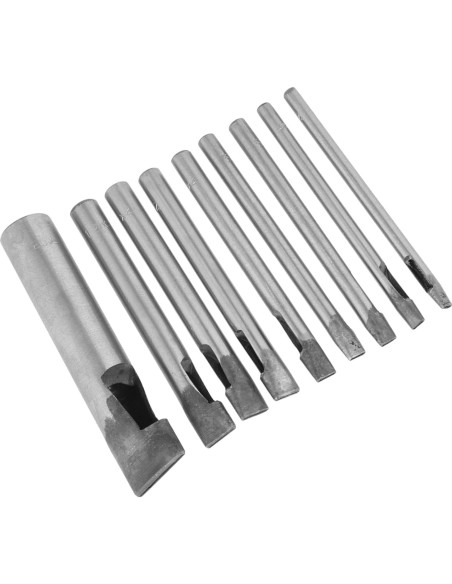 Kit de perforación de agujeros ovalados FTVOGUE 9 piezas 2 mm