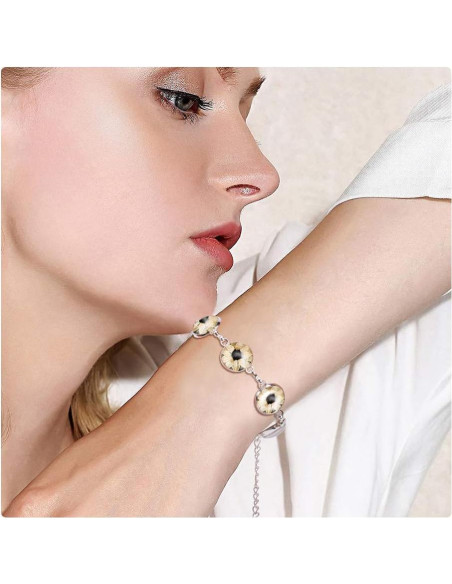 PH PandaHall 10pcs Pulsera Ajustable Plata y Dorado 12mm PH PandaHall 10pcs Pulsera Ajustable Plata y Dorado 12mm