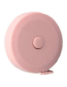Cinta Métrica Suave Doble Cara 150 cm Rosa - Genérico