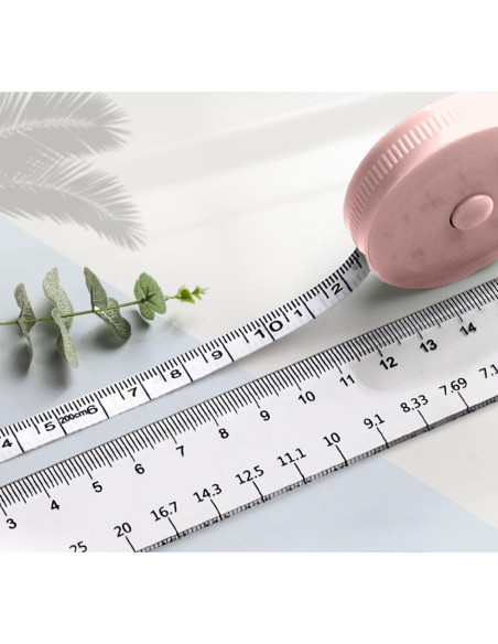 Cinta Métrica Suave Doble Cara 150 cm Rosa - Genérico Cinta Métrica Suave Doble Cara 150 cm Rosa - Genérico