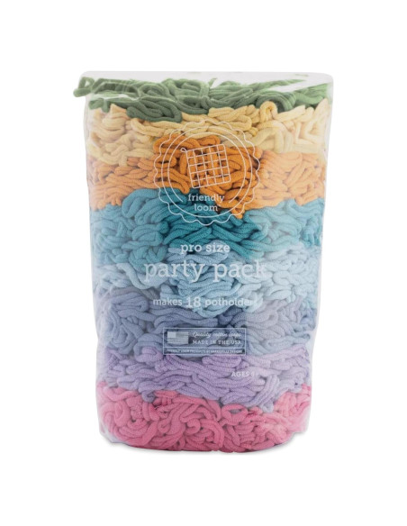 Kit de Tejido de Posavasos Friendly Loom - 18 Bucles Algodón Botánico Kit de Tejido de Posavasos Friendly Loom - 18 Bucles Algodón Botánico