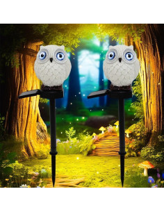 Lámpara de Jardín Solar YZYOE BLMTY Resina LED 40x10 cm 2