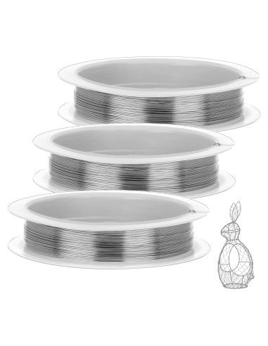 3 Rollos Alambre de Cobre 0.3mm Bewudy para Joyería 17m