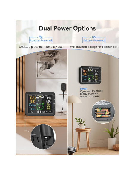 Estación Meteorológica Inalámbrica AIRAIN TECH A7 10 en 1