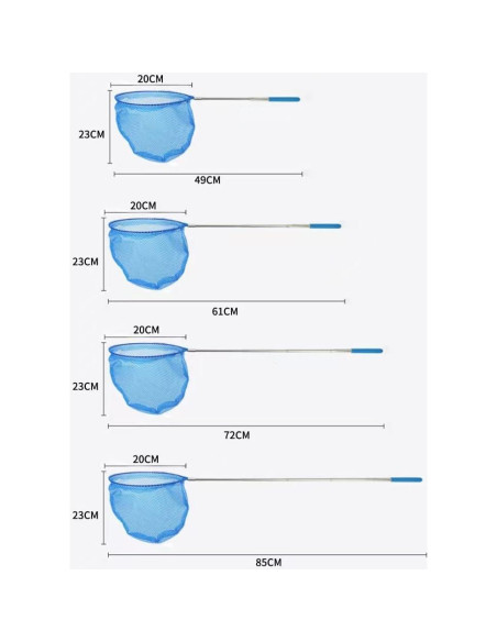 Paquete de 7 Redes Telescópicas para Mariposas MLHpeak