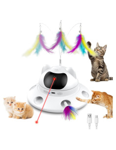 Juguete láser para gatos DOLOEDY 3 en 1 recargable USB