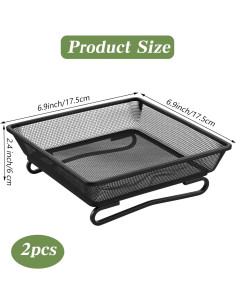 Bandeja Comedero para Aves de Metal Nodaaiie 17.5x17.5 cm 2