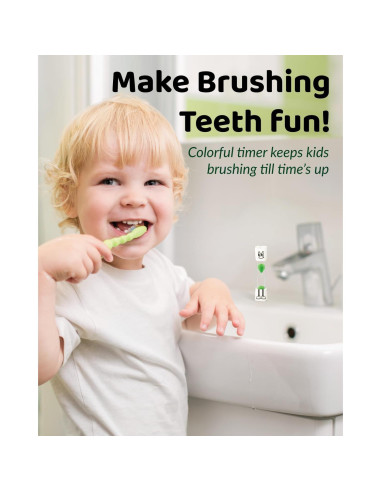 Temporizador de Arena para Cepillo de Dientes Jolly Otter 2 Min