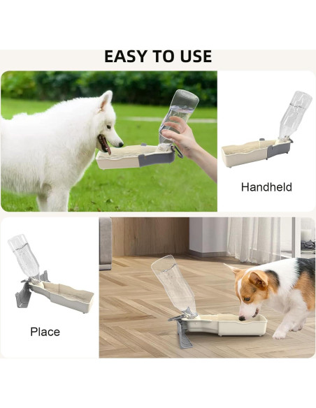 Botella de Agua Portátil para Perros Eikovia 500ml Plegable