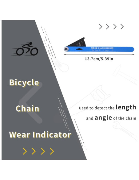 Comprobador de Cadena de Bicicleta Gugxiom - Indicador de Desgaste