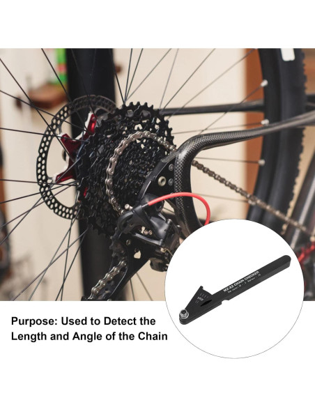 Comprobador de Cadena de Bicicleta Gugxiom - Indicador de Desgaste