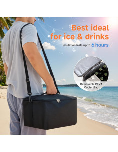 Organizador de Maletero StorageWorks Mediano Negro y Naranja 2