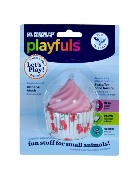 Bloque Mineral de Golosina Rosa Prevue Pet para Pequeños Animales