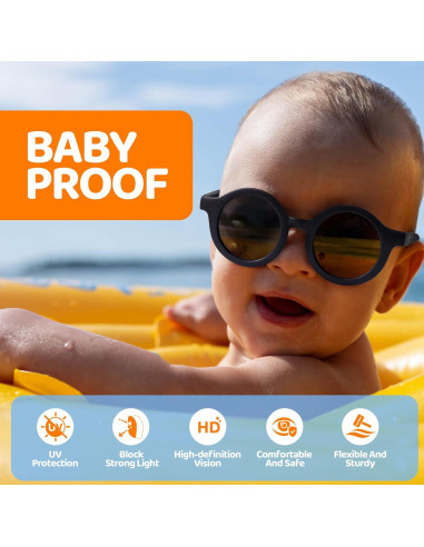 Gafas de sol RIVBOS Baby Wrap Polarizadas UV400 para Bebés