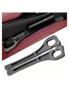 Relleno Espacio entre Asientos de Coche Yicplu, 2 Piezas, Negro